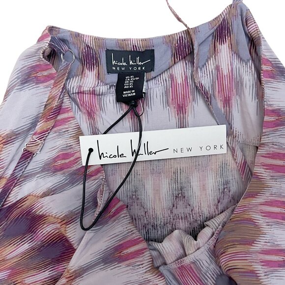 Nicole Miller New York Women Size XS Maxi Dress Flowy Watercolor Boho Dress NWT - Picture 5 of 9